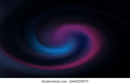 Fundo abstrato com uma mística cósmica girando.
