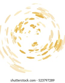
Abstract background of swirling hexagons