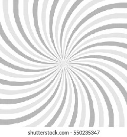 Abstract background of swirling rays with a monochrome halftone effect