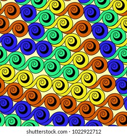 Abstract background with swirls of bright colors