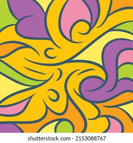 abstract background with swirls curvy shapes