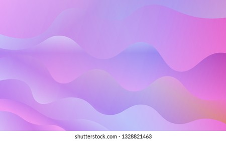 Abstract Background. Swirly Colorful Vibrant Shapes. Vector illustration with geometric shapes layers. Futuristic wavy backdrop. Gradient.