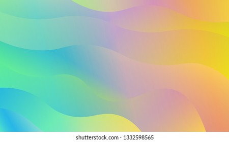 Abstract Background. Swirly Colorful Vibrant Shapes. Vector illustration with geometric shapes layers. Futuristic wavy backdrop. Gradient.