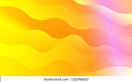 Abstract Background. Swirly Colorful Vibrant Shapes. Vector illustration with geometric shapes layers. Futuristic wavy backdrop. Gradient.