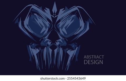 Abstract background Symmetrical Design dark blue 