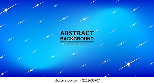 The abstract background takes the theme of outer space, filled with splashes of stars with soft blue gradient colors.