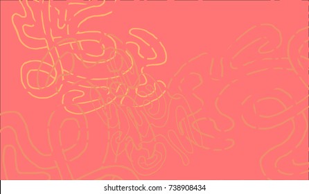 Abstract Background with Tangled Lines and Figures. Crazy Modern Design for Album Cover, Card, Invitation. Rectangular Base for Banner or Poster.