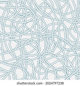 Abstract background with tangles lines. Hand drawn vector illustration. Flat colors, easy to recolor.