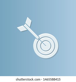 abstract background for Target, paper cut, vector illustrations