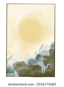 Abstract background tarot the Fool 