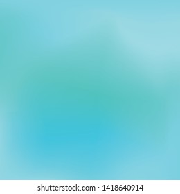 Abstract background. Teal, blue, mint, aqua, turquoise, water background for your graphic design, banner, poster. Space for text. Square size. Vector illustration. EPS10