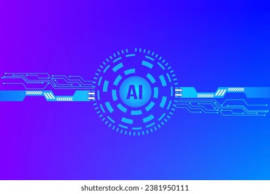 tecnología de fondo abstracto ai (inteligencia artificial)