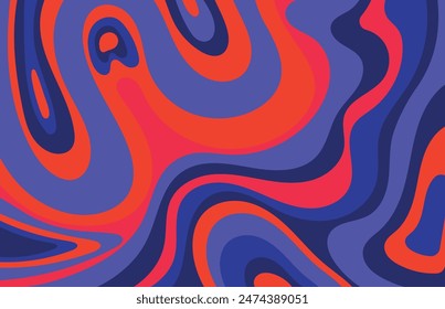 Abstrakter Hintergrund. Tech Modern Cover. Rosa Regenbogen-Banner. Memphis-Element. In: Neon Technologie Broschüre. Horizontaler Rahmen. In: Liquid Pattern.Vektorgrafik. Hintergrund

