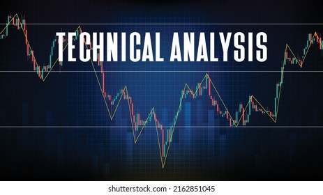 abstract background of technical analysis trading stock market MACD indicator technical analysis graph