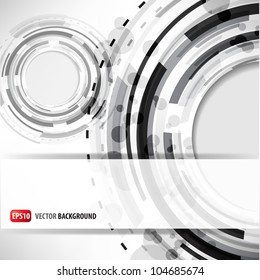 abstract background of the techno circles