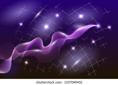 Abstract background, techno with neon glowing.Technology, cosmos, futuristic design. Vector illustration.