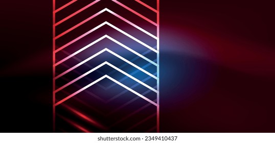 Resumen de los hexágonos de neón tecno de fondo. Ilustración vectorial de alta tecnología para papel pintado, banner, fondo, página de aterrizaje, arte mural, invitación, impresiones, carteles