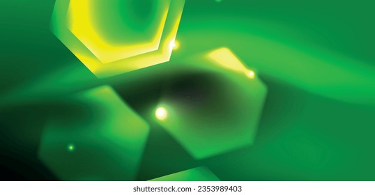 Abstract background techno neon hexagons. Hi-tech vector illustration for wallpaper, banner, background, landing page, wall art, invitation, prints, posters