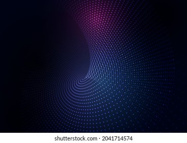 Abstract background with a techno particle design