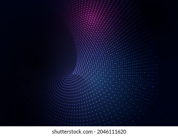 abstract background with techno particle design