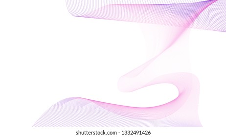 Abstract background. Techno vector background with soft lines.