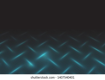 Abstract background with a techno waves design