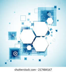 Abstract background with technological elements