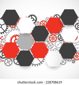 Abstract background with technological elements