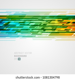 Abstract background technology bright lines. Eps 10. Concept for mobile wallpaper, web banner backdrop or typography design with place for text.