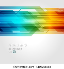 Abstract background technology bright lines. Eps 10. Concept for mobile wallpaper, web banner backdrop or typography design with place for text.