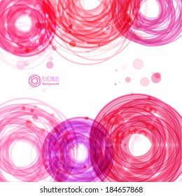 Abstract background with technology circles. Vector illustration for your business presentations. 