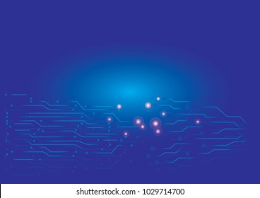 Abstract background with technology circuit board texture, Electronic circuit board illustration in Engineering and technology concept. Eps 10 vector illustration