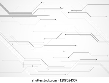 Abstract background with technology circuit board texture. Electronic motherboard illustration. Communication and engineering concept. Vector illustration