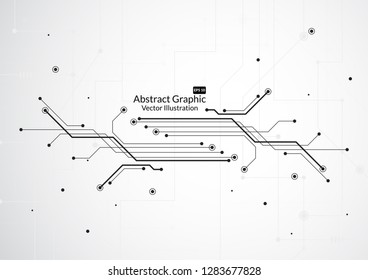 Fondo abstracto con la textura de la placa de circuitos de tecnología. Ilustración electrónica de la placa base. Concepto de comunicación e ingeniería. Ilustración del vector