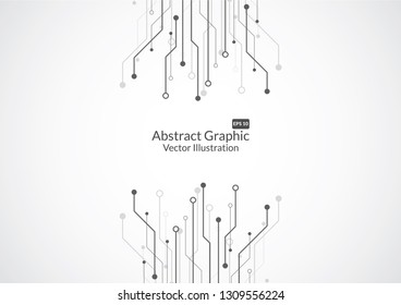 Fondo abstracto con la textura de la placa de circuitos de tecnología. Ilustración electrónica de la placa base. Concepto de comunicación e ingeniería. Ilustración del vector