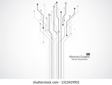 Abstract background with technology circuit board texture. Electronic motherboard illustration. Communication and engineering concept. Vector illustration