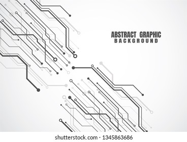 Abstract background with technology circuit board texture. Electronic motherboard illustration. Communication and engineering concept. Vector illustration