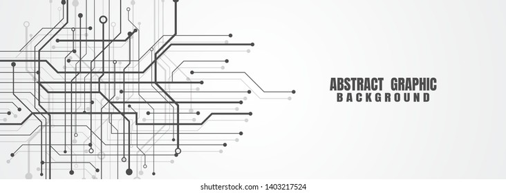 Abstract background with technology circuit board texture. Electronic motherboard illustration. Communication and engineering concept. Vector illustration