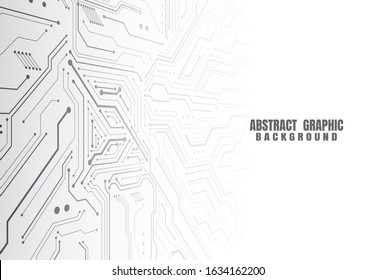 Abstract background with technology circuit board texture. Electronic motherboard illustration. Communication and engineering concept. Vector illustration