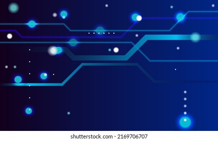Abstract background with technology circuit board texture. Electronic motherboard illustration. Communication and engineering concept.