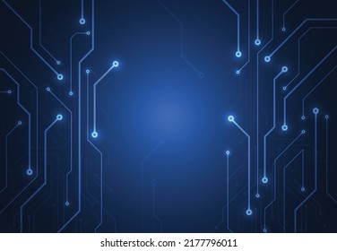 Abstrakter Hintergrund mit Struktur der Technologiekarte. Elektronische Motherboard-Illustration. Kommunikations- und Ingenieurkonzept. Vektorgrafik