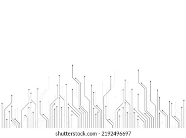 Abstract background with technology circuit board texture. Electronic motherboard illustration. Communication and engineering concept. Vector illustration