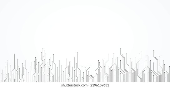 Abstract background with technology circuit board texture. Electronic motherboard illustration. Communication and engineering concept. Vector illustration