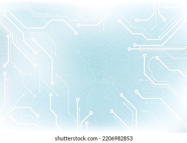 Abstract background with technology circuit board texture. Electronic motherboard illustration. Communication and engineering concept. Vector illustration