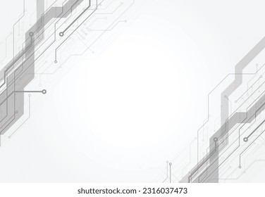 Resumen del fondo con la textura de la placa de circuito de la tecnología. Ilustración electrónica de la motherboard. Concepto de comunicación e ingeniería. Ilustración del vector