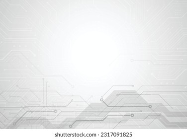 Abstrakter Hintergrund mit Struktur der Technologiekarte. Elektronische Motherboard-Illustration. Kommunikations- und Ingenieurkonzept. Vektorgrafik