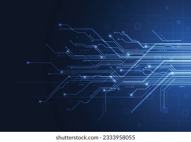 Resumen del fondo con la textura de la placa de circuito de la tecnología. Ilustración electrónica de la motherboard. Concepto de comunicación e ingeniería. Ilustración del vector