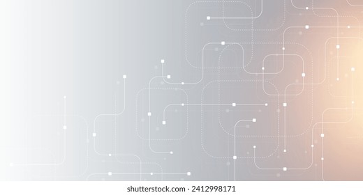 Abstract background with technology circuit board texture. Modern electronic motherboard texture. Engineering and communication concept for header, web banner, website, presentation