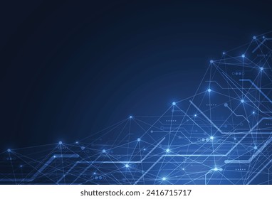 Resumen del fondo con la textura de la placa de circuito de la tecnología. Ilustración electrónica de la motherboard. Concepto de comunicación e ingeniería. Ilustración del vector