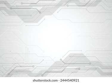 Abstract background with technology circuit board texture. Electronic motherboard illustration. Communication and engineering concept. Vector illustration